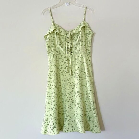 Revamped Dresses & Skirts - Lemon yellow chiffon dress from Revamped